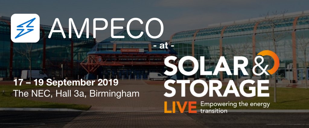 Solar&Storage LIVE - 17-19 Sept., Birmingham - On October 9th and 10th AMPECO will be at the ImpactCEE Mobility rEVolution '19 summit in Katowice, Poland.